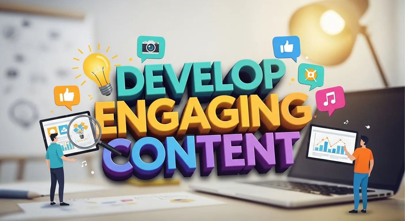 Develop Engaging Content - Social Media Marketing Plan 
