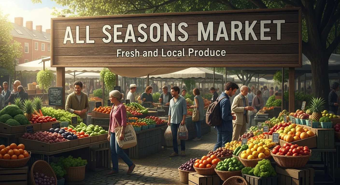 Fresh and Local Produce at the All Seasons Market