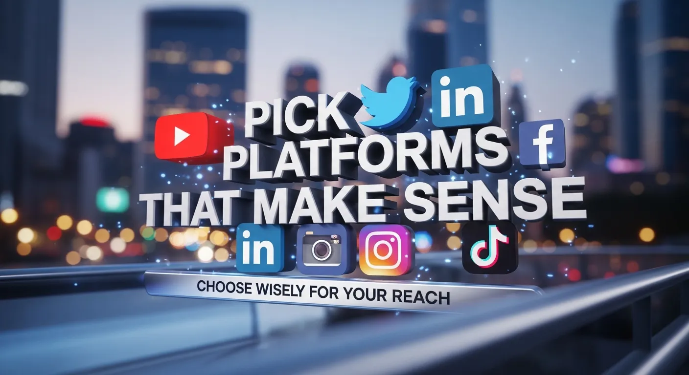 Pick Platforms That Make Sense - Social Media Marketing Plan