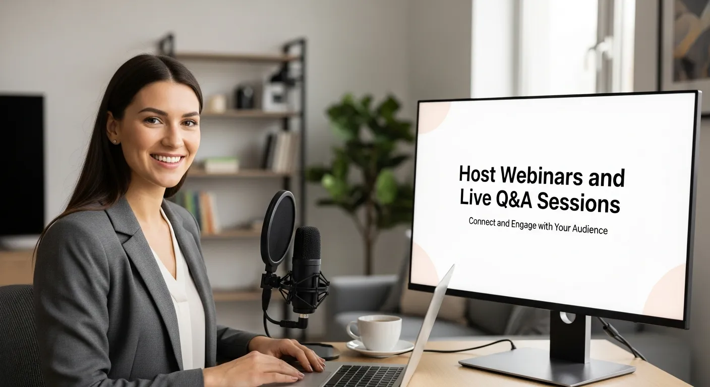 Host Webinars and Live Q&A Sessions - Unique Marketing Ideas